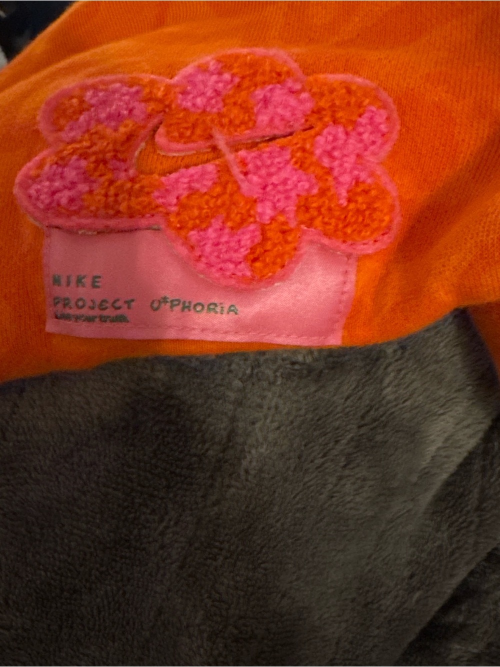 Nike Pink and Orange Patterned Crewneck Sweatshirt - Picture 6 of 6